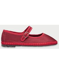 Flabelus - Silk Mary Jane Flat - Lyst