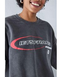 iets frans... - Sweatshirt in verwaschenem mit motocross-print - Lyst