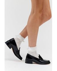 Urban Outfitters - Pearl Ruffle Lace Crew Sock - Lyst