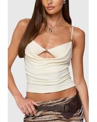Edikted - Layered Bra Cowl Neck Top - Lyst