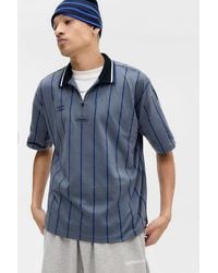 Umbro - Uo Exclusive Grey Pinstripe Polo Shirt - Lyst