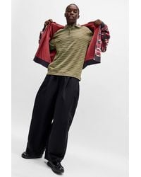 Oakley - Uo Exclusive Deep Olive Ellipse Short Sleeve Polo Shirt Small At Urban Outfitters - Lyst