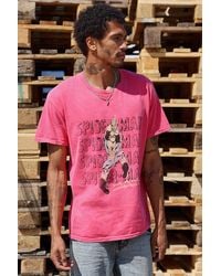 Urban Outfitters - Uo Red Spiderman Graphic Tee - Lyst