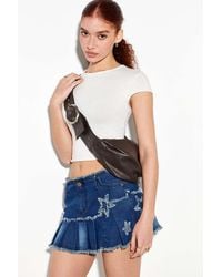 Urban Outfitters - Uo Leather Buckle Crossbody Sling Bag - Lyst