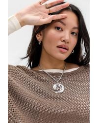 Silence + Noise - Silence + Noise Swirl Pendant Necklace - Lyst