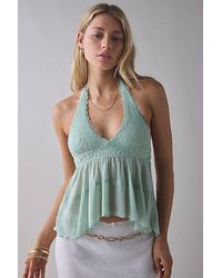 Kimchi Blue - Lindsey Tiered Babydoll Halter Top - Lyst