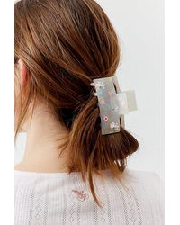Urban Outfitters - Floral Rectangle Claw Clip - Lyst