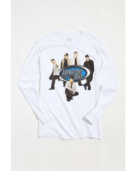Urban Outfitters Backstreet Boys Group Long Sleeve Tee - White