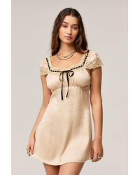 Kimchi Blue - Fauna Ribbon Mini Dress - Lyst