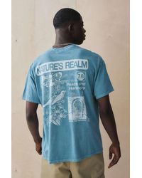Urban Outfitters - Uo Teal Natures Realm T-shirt - Lyst