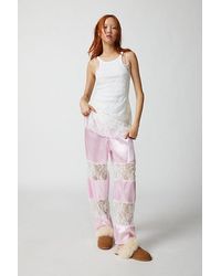 Urban Renewal - Remade Lace Insert Silky Pull-On Pant - Lyst