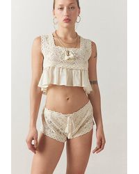 Out From Under - Cliona Crochet Micro Short - Lyst