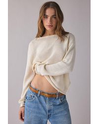 BDG - Nola Cotton Blend Oversized Boatneck Sweater - Lyst