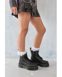 Dr. Martens - Black Jadon Iii Pisa Leather Platform Boots - Lyst