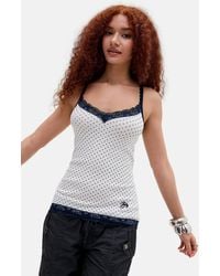BDG - Lace Trim Longline Cami - Lyst