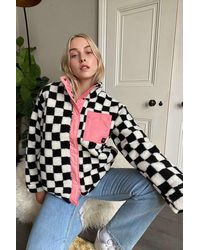 Vans Jacke Embers mit Schachbrettmuster - Schwarz