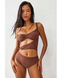 We Are We Wear - Maia Cut-out Swimsuit - Lyst