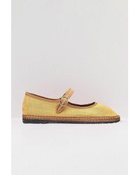 Flabelus - Linen Mary Jane Flat - Lyst