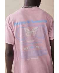 Urban Outfitters - Uo Pink Realms Of Tomorrow T-shirt - Lyst