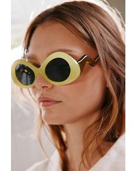 Urban Outfitters - Birdie Wavy Round Sunglasses - Lyst