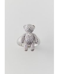 Urban Outfitters - Iced Teddy Ring - Lyst