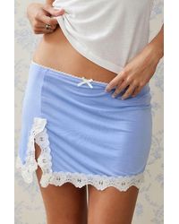 Urban Outfitters - Uo Contrast Slip Mini Skirt - Lyst