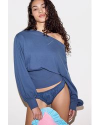 Out From Under - Good Days Off-shoulder Sweatshirt - Lyst
