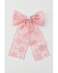 Urban Outfitters - Maisie Lace Hair Bow Barrette - Lyst