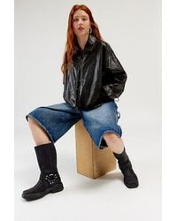 Lioness - Nirvana Faux Leather Bomber Jacket - Lyst