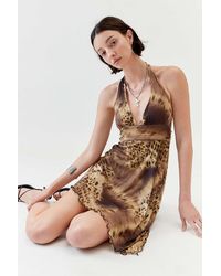 Urban Outfitters - Uo Jessa Halter Mini Dress - Lyst