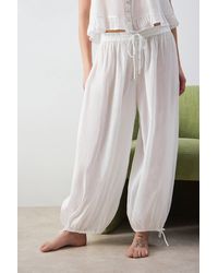 Out From Under - Voile Sheer Balloon Trousers - Lyst