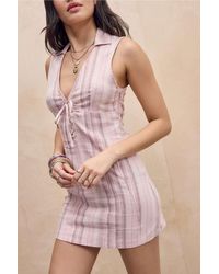 Kimchi Blue - Simone Lace Up Mini Dress - Lyst