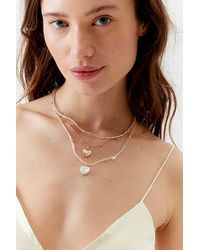 Urban Outfitters - Sophie Beaded Heart Layering Necklace Set - Lyst