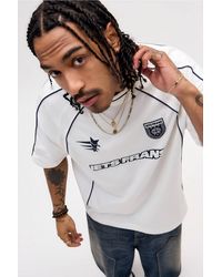 iets frans... - Ecru Piped T-shirt - Lyst