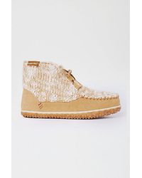 Minnetonka - Torrey Lace-Up Slipper Bootie - Lyst