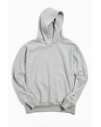 champion uo exclusive plaid reverse weave hoodie sweatshirt