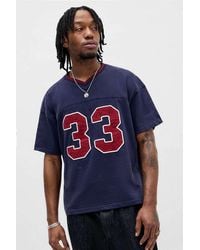 BDG - Navy Panel T-shirt - Lyst