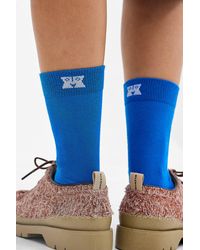 Happy Socks - Solid Blue Socks - Lyst