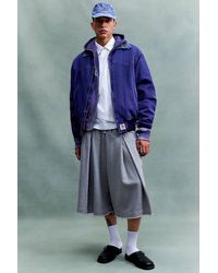 ANGLAN - Grey Valley Tuck Sweatpant Shorts - Lyst