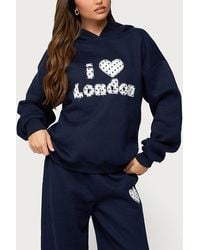 Edikted - I Heart London Hoodie - Lyst