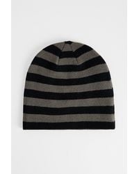 BDG - Stripe Skull Beanie - Lyst
