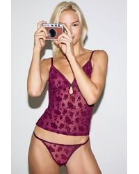 Out From Under - Je T'aime Flocked Cami - Lyst