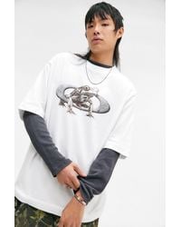 Oakley - Uo Exclusive White Frog Ellipse Graphic Tee - Lyst