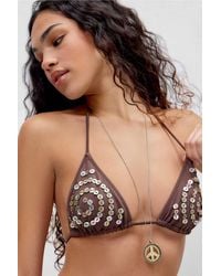 Out From Under - Pearl Button Bikini Top - Lyst