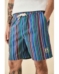 BDG - Purple Stripe Twill Shorts S At Urban Outfitters - Lyst
