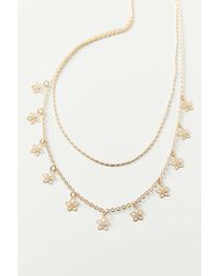 Download Urban Outfitters Delicate Butterfly Layer Necklace In Silver Metallic Lyst