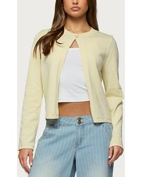 Edikted - Jenie Split Front Knit Cardigan - Lyst