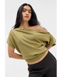 Urban Outfitters - Uo Popper Short Sleeve Batwing Top - Lyst