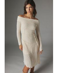 Urban Outfitters - Uo Yaya Asymmetrical Off-The-Shoulder Midi Dress - Lyst