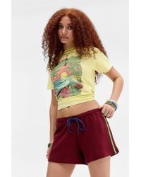 Damson Madder - Rylee Waffle Mini Shorts Uk 6 At Urban Outfitters - Lyst